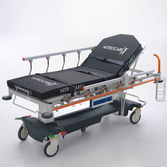 Nitrocare SD14 è una barella mobile d'emergenza multifunzionale con regolazione motorizzata per l'assistenza medica e post-chiru
