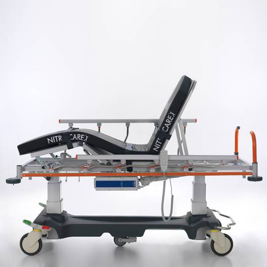 Nitrocare SD14 è una barella mobile d'emergenza multifunzionale con regolazione motorizzata per l'assistenza medica e post-chiru
