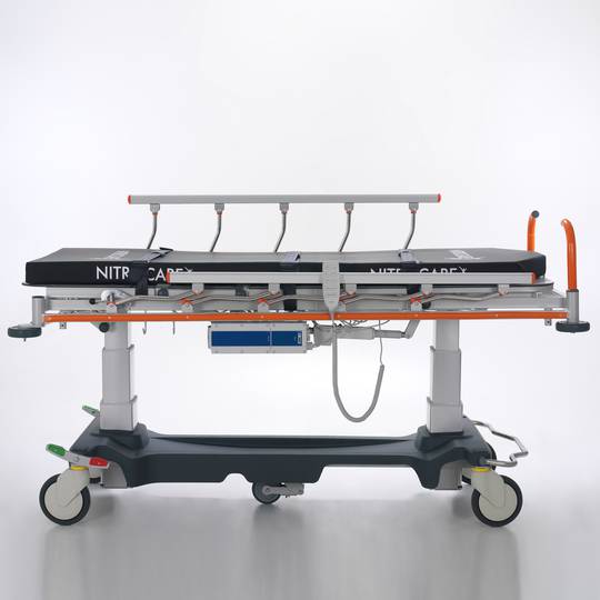 Nitrocare SD14 è una barella mobile d'emergenza multifunzionale con regolazione motorizzata per l'assistenza medica e post-chiru