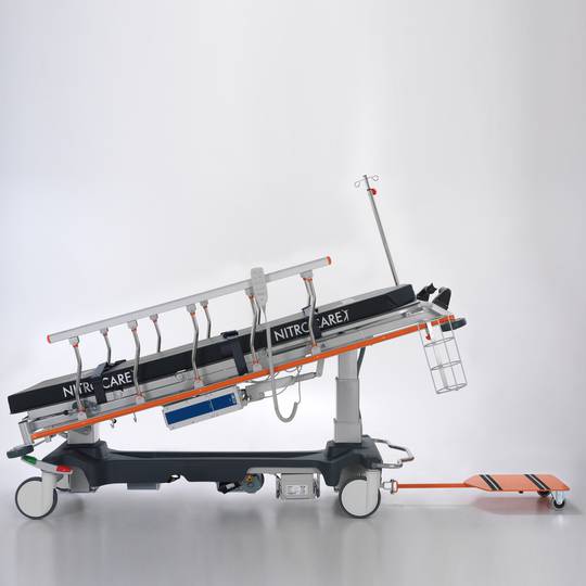 Nitrocare SD14 multifunctionele gemotoriseerde reddingsbrancard met Haion E-Drive besturing voor medische zorg