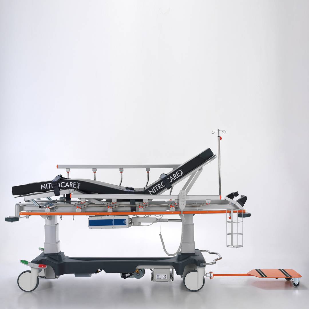 Nitrocare SD14 multifunctionele gemotoriseerde reddingsbrancard met Haion E-Drive besturing voor medische zorg