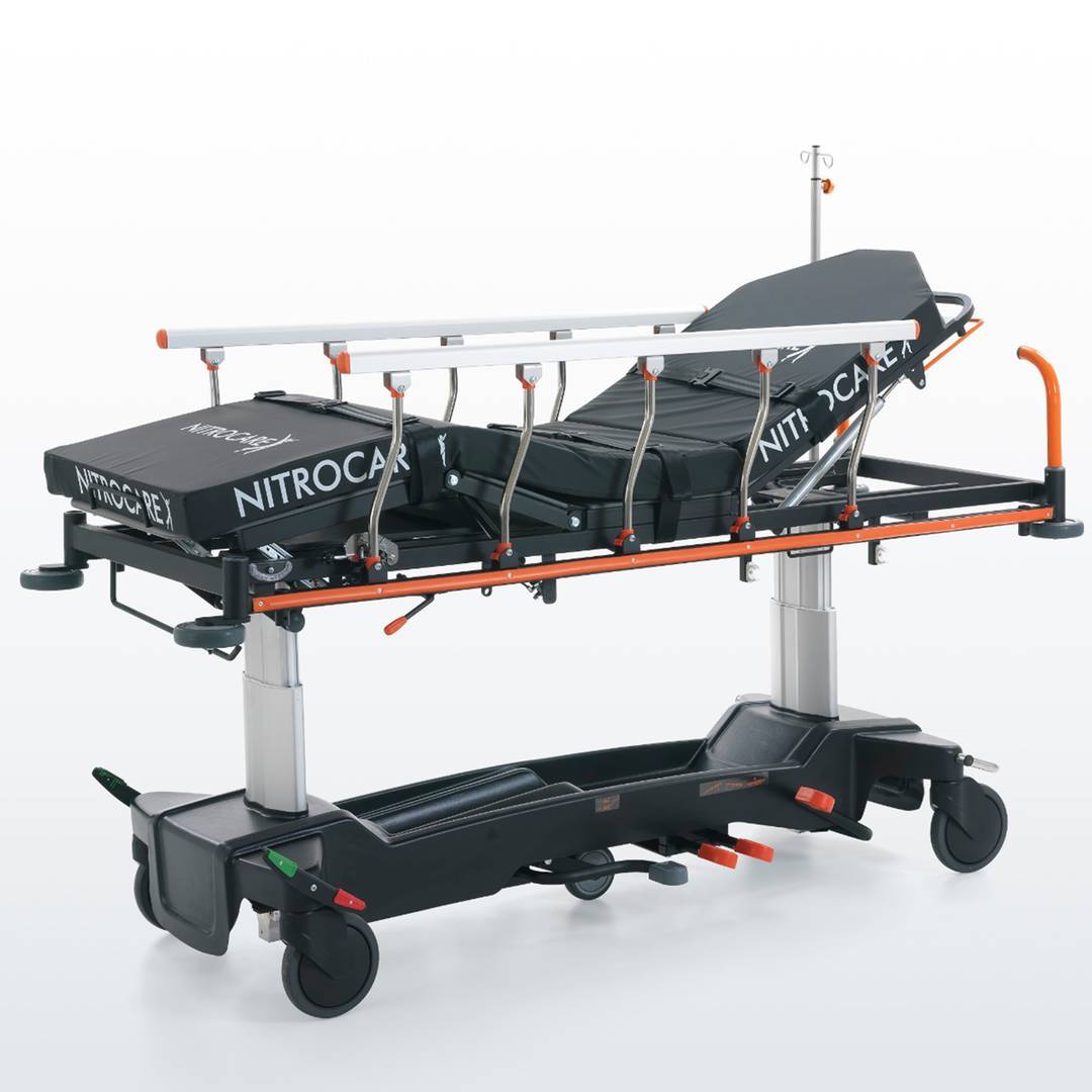 Wielofunkcyjne mobilne nosze ratunkowe Nitrocare SD15 z hydrauliczną regulacją kolumny do opieki pooperacyjnej