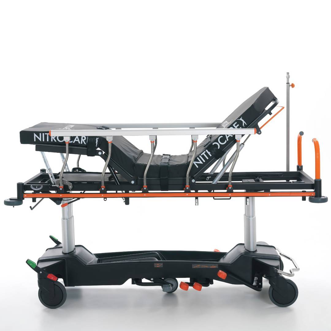 Wielofunkcyjne mobilne nosze ratunkowe Nitrocare SD15 z hydrauliczną regulacją kolumny do opieki pooperacyjnej