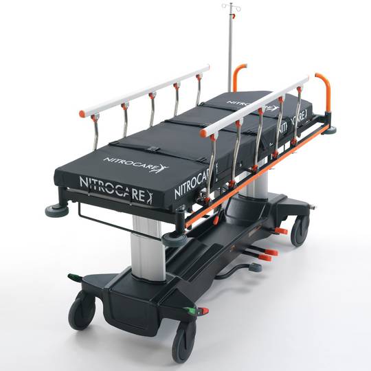 Wielofunkcyjne mobilne nosze ratunkowe Nitrocare SD15 z hydrauliczną regulacją kolumny do opieki pooperacyjnej
