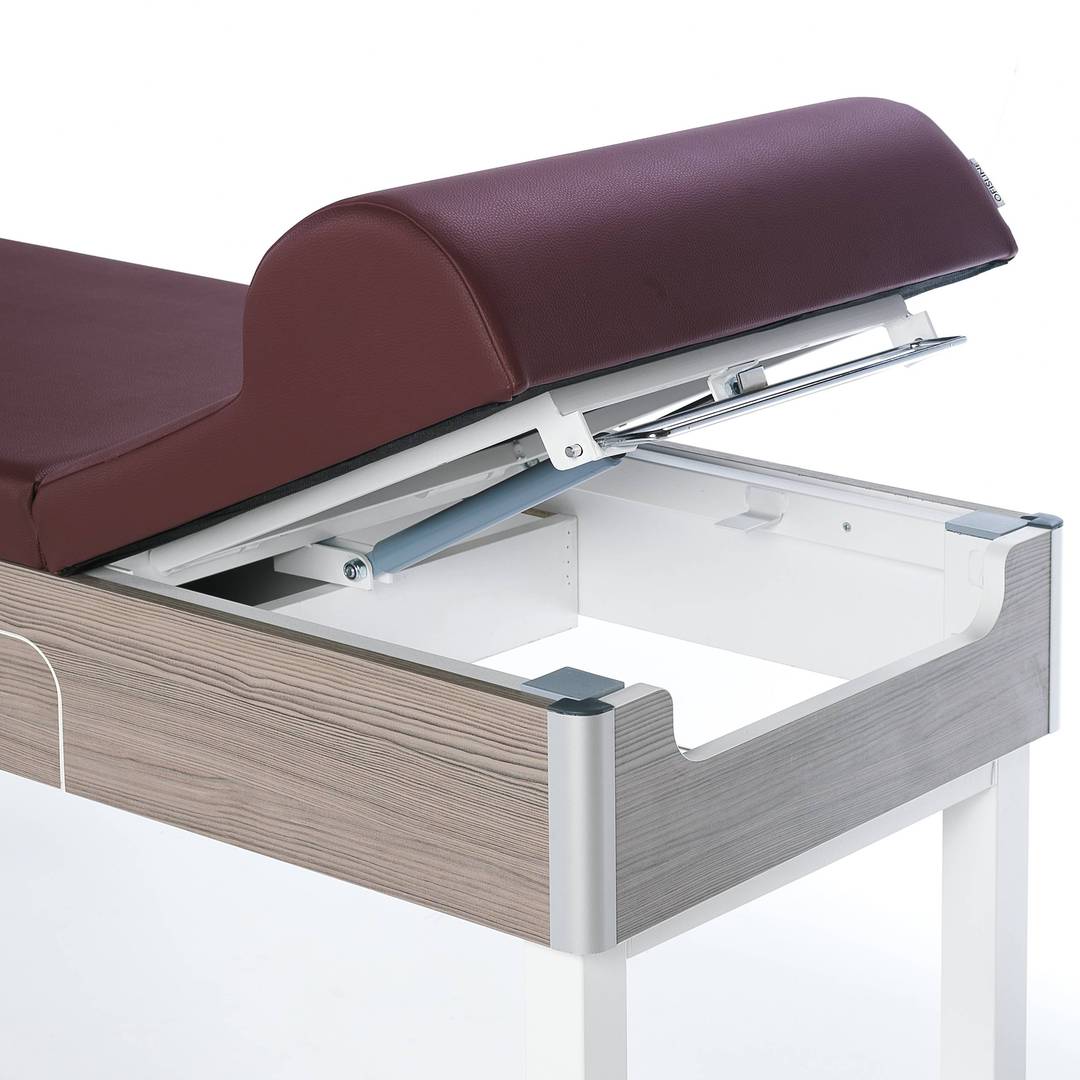 Camilla d'examen mèdic amb ajustament manual i calaixos Nitrocare OLHD 1002 per a examinació de pacients