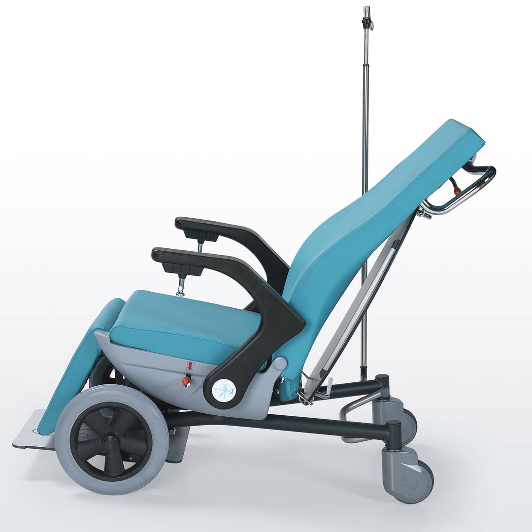 Adjustable wheelchair Nitrocare NTSX6 for hospital care and