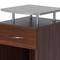 Mesa de cabeceira móvel para centros médicos com 1 gaveta e 1 prateleira Nitrocare DLHM 4522
