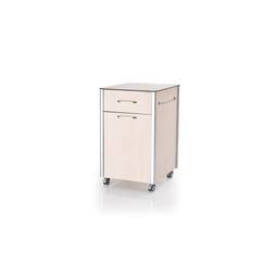 Verrijdbaar nachtkastje voor medische centra met minibar en 1 lade Nitrocare OLHD 1007