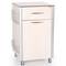 Mesa de cabeceira móvel para centros médicos com mini-bar e 1 gaveta Nitrocare OLHD 1007