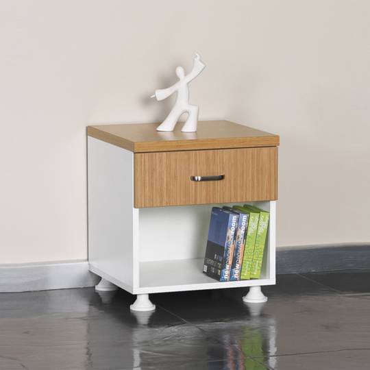 Bedside table for medical centres with 1 drawer and 1 shelf Nitrocare OLHD 1009