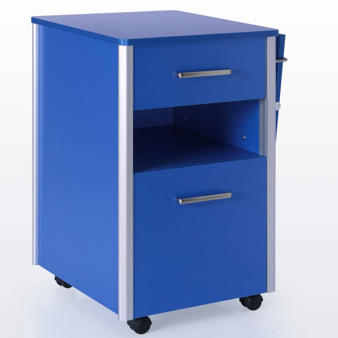 Mesa de cabeceira móvel para centros médicos com 1 mesa ajustável Nitrocare OLHD 1015