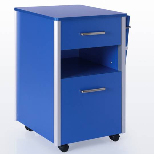 Mesa de cabeceira móvel para centros médicos com 1 mesa ajustável Nitrocare OLHD 1015