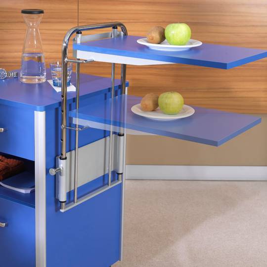 Mesa de cabeceira móvel para centros médicos com 1 mesa ajustável Nitrocare OLHD 1015