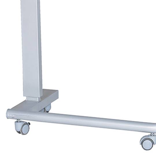 Mesa auxiliar de altura ajustable con ruedas para centros médicos Nitrocare BST-01