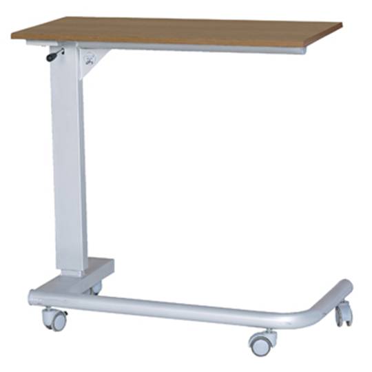 Mesa auxiliar de altura ajustable con ruedas para centros médicos Nitrocare BST-02