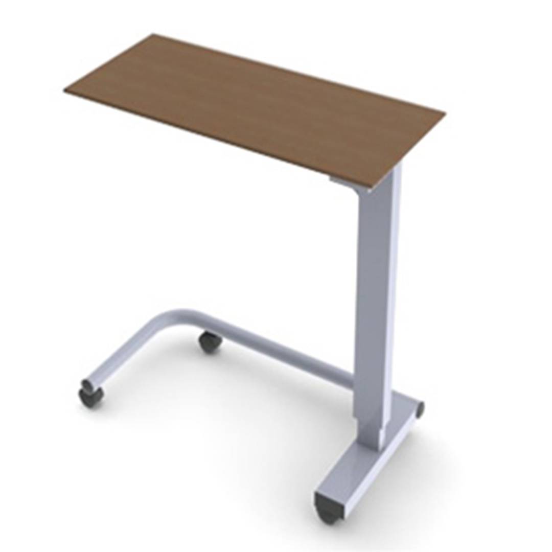 Mesa auxiliar de altura ajustable con ruedas para centros médicos Nitrocare BST-02