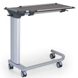Mesa auxiliar con ruedas de altura y ángulo ajustable para centros médicos Nitrocare BST-04