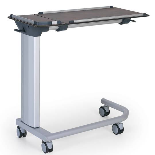 Tavolino con rotelle regolabile in altezza e angolazione per centri medici Nitrocare BST-04