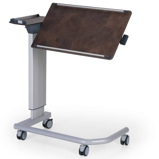 Tavolino con rotelle regolabile in altezza e angolazione per centri medici Nitrocare BST-04