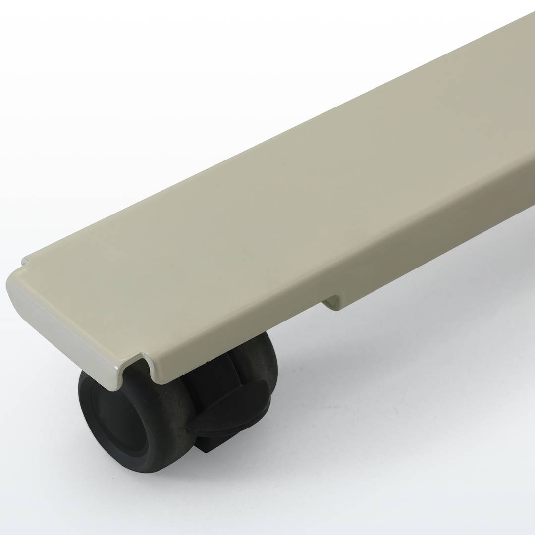 Mesa lateral Nitrocare BST-07 regulável em altura com rodízios e mesa dobrável para centros médicos