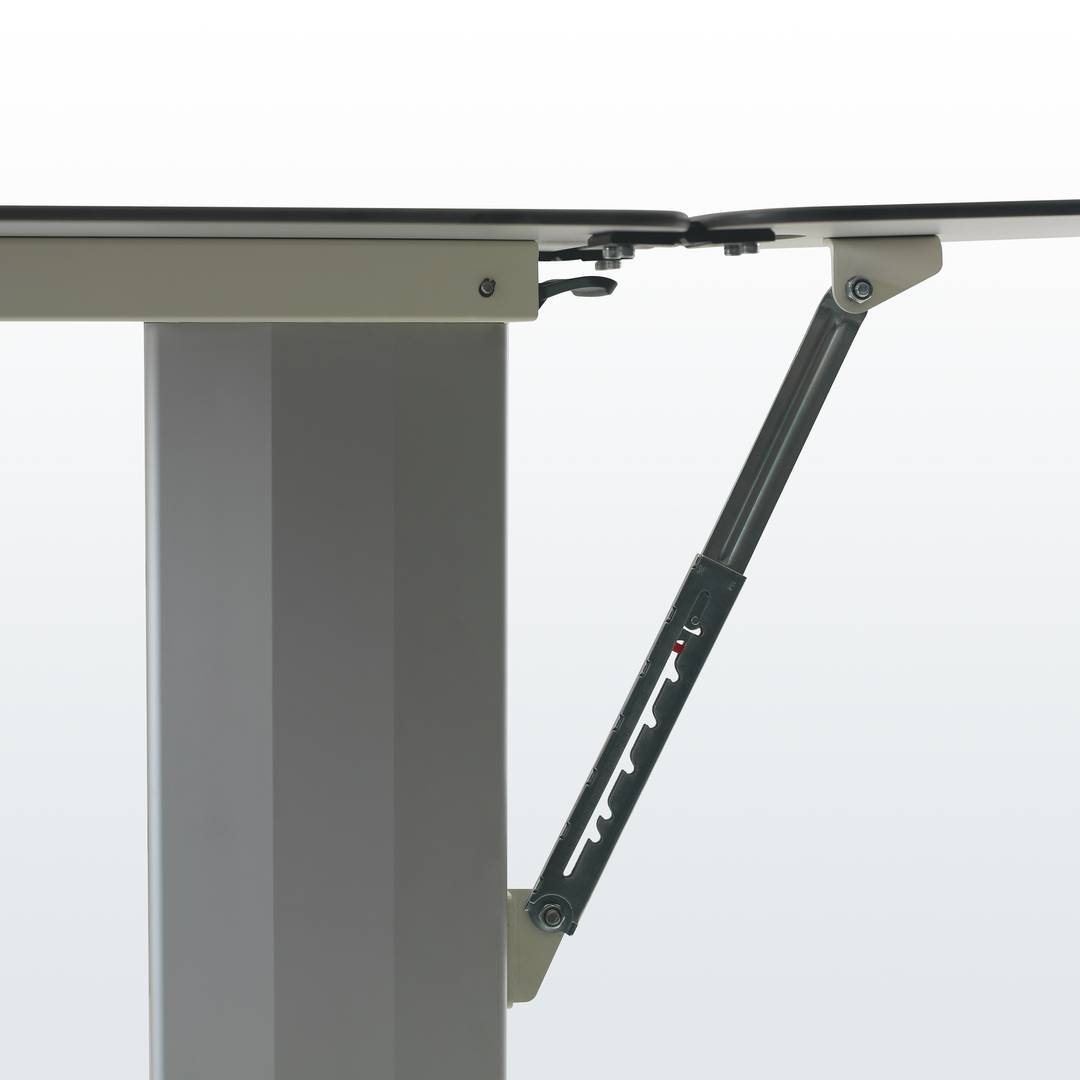 Mesa lateral Nitrocare BST-07 regulável em altura com rodízios e mesa dobrável para centros médicos