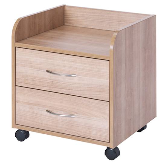 Tauleta de nit per a centres mèdics amb 2 calaixos Nitrocare DLHM 4514