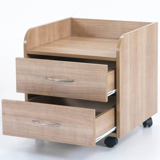 Tauleta de nit per a centres mèdics amb 2 calaixos Nitrocare DLHM 4514