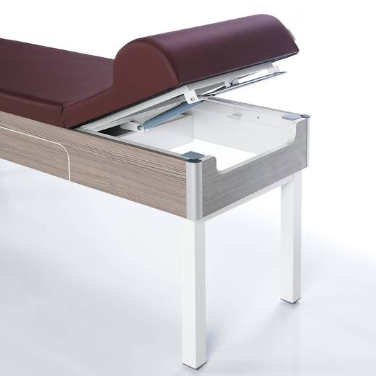 Medizinischer Untersuchungstisch mit Schrank und manueller Verstellung Nitrocare CARET 503