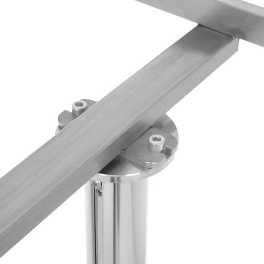 Mayo D6 verstellbarer Edelstahltisch für chirurgisches Material Masiamed MC0901S