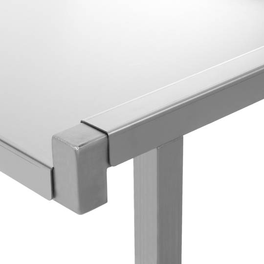 Taula rectangular per a instrumental quirúrgic en acer inoxidable 100 x 50 x 88 Masiamed MC0930-0002