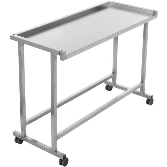 Mesa rectangular para instrumental quirúrgico en acero inoxidable 120 x 50 x 88 Masiamed MC0930-0005