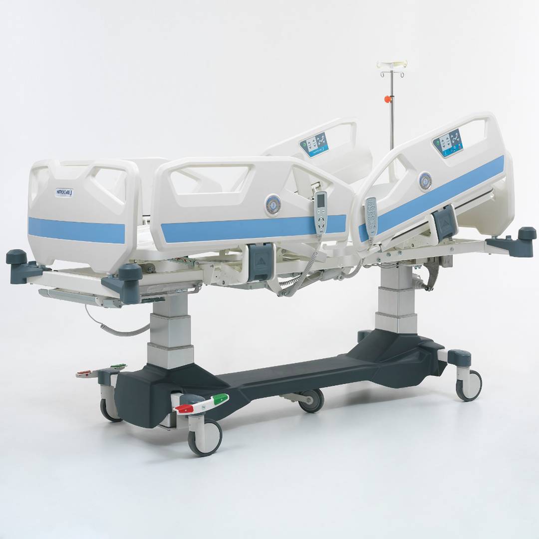 Viermotorige Nitrocare HB 8000 T Intensivkrankenhaustrage mit Gewichtswaage und Hebemechanismus