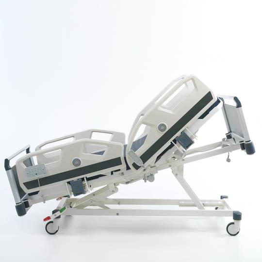 Cama de hospital de terapia intensiva Nitrocare HB 8140 C com quatro motores com haste IV e medidor de ângulo