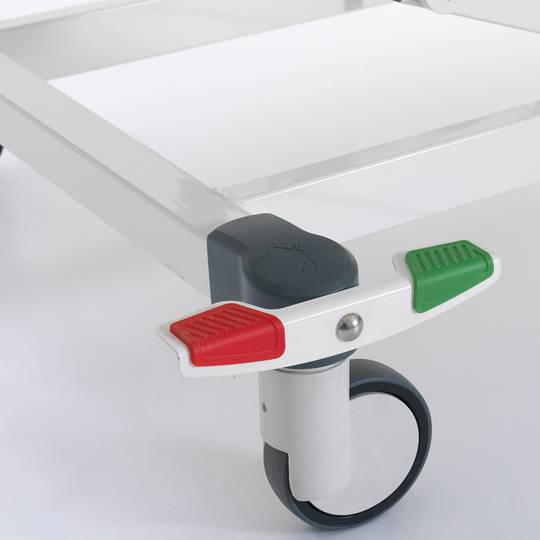 Nitrocare HB 8130 C three-motor emergency hospital bed with ABS lying surface