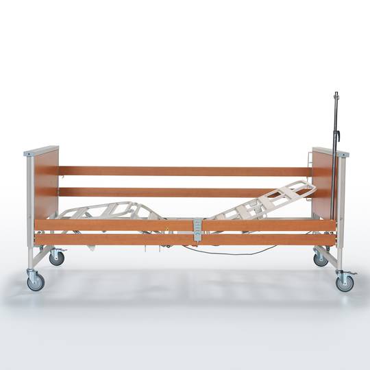 Lit de soins à quatre moteurs Nitrocare HB 7000 W avec télécommande et plan de couchage en métal