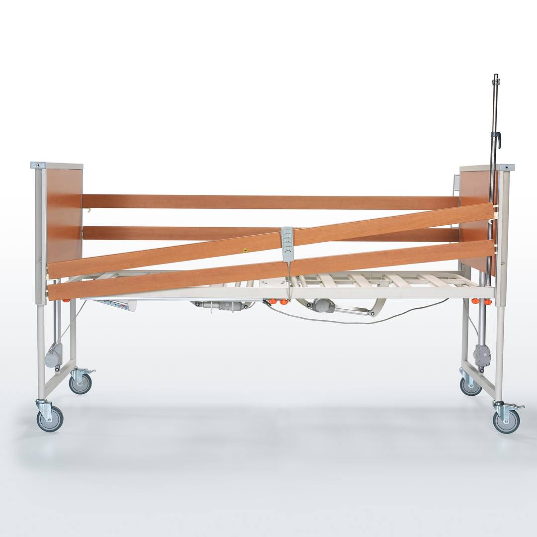 Lit de soins à quatre moteurs Nitrocare HB 7000 W avec télécommande et plan de couchage en métal