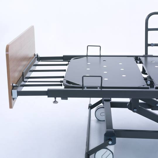 1200x2130 mm home care bed Nitrocare HB 7250 three-motor with hand control unit and metal lying surface