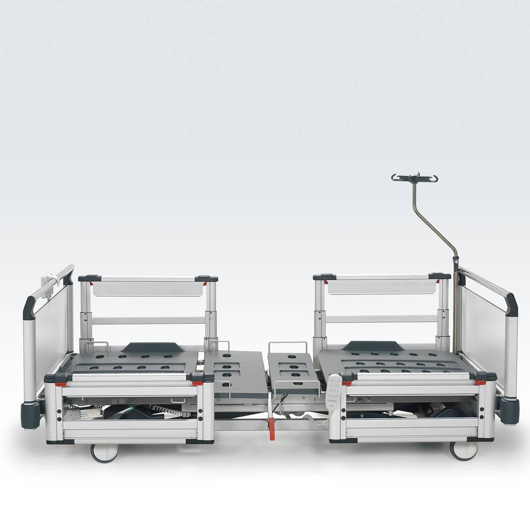 Viermotorig Nitrocare HB 6260 patiënten ziekenhuisbed met ABS ligvlak