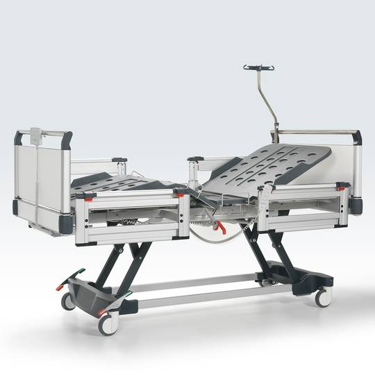 Viermotorig Nitrocare HB 6260 patiënten ziekenhuisbed met ABS ligvlak