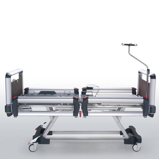 Letto ospedaliero Nitrocare HB 6240 a quattro motori con piano di appoggio in ABS