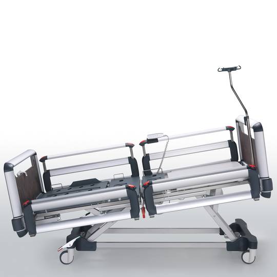 Letto ospedaliero Nitrocare HB 6240 a quattro motori con piano di appoggio in ABS