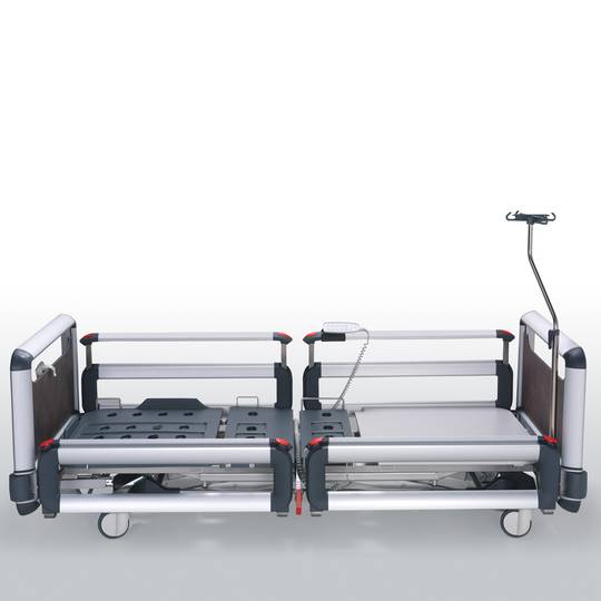 Letto ospedaliero Nitrocare HB 6240 a quattro motori con piano di appoggio in ABS