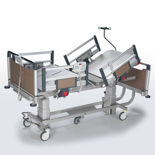 Nitrocare HB 5130 fourmotor hospital bed with HPL lying surface