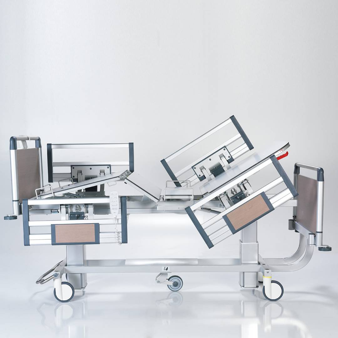 Nitrocare HB 5220 viermotoriges Klinikbett mit HPL-Liegefläche