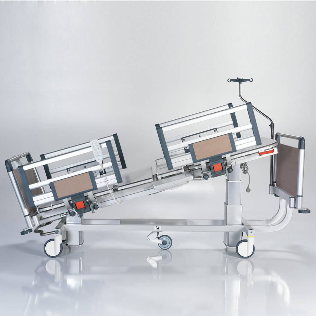 Nitrocare HB 5220 viermotoriges Klinikbett mit HPL-Liegefläche