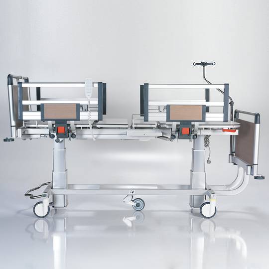 Nitrocare HB 5220 viermotoriges Klinikbett mit HPL-Liegefläche