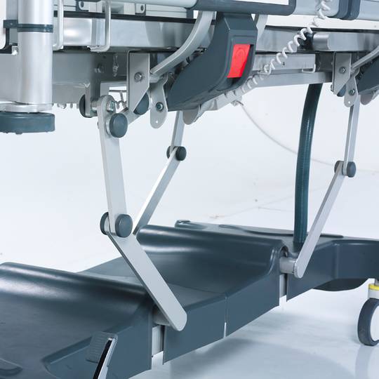 Nitrocare HB 4430P four-motor intensive care pediatric hospital bed with HPL aluminum lying surface
