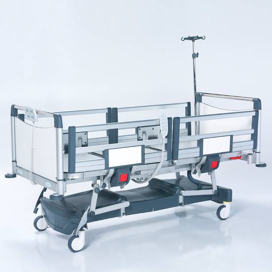 Nitrocare HB 4430P four-motor intensive care pediatric hospital bed with HPL aluminum lying surface