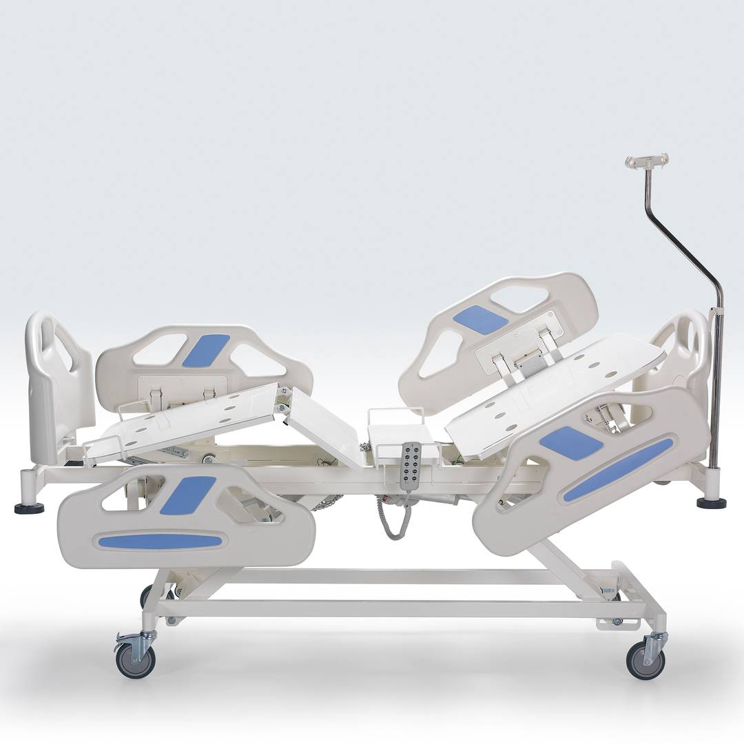 Cama de hospital Nitrocare HB 6460 de quatro motores com superfície de metal