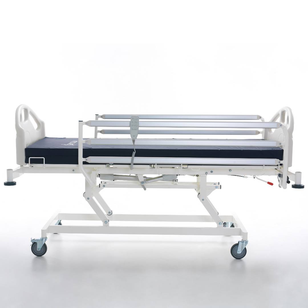 Hospital bed for patient Nitrocare HB 3150 with three motors with metal lying surface